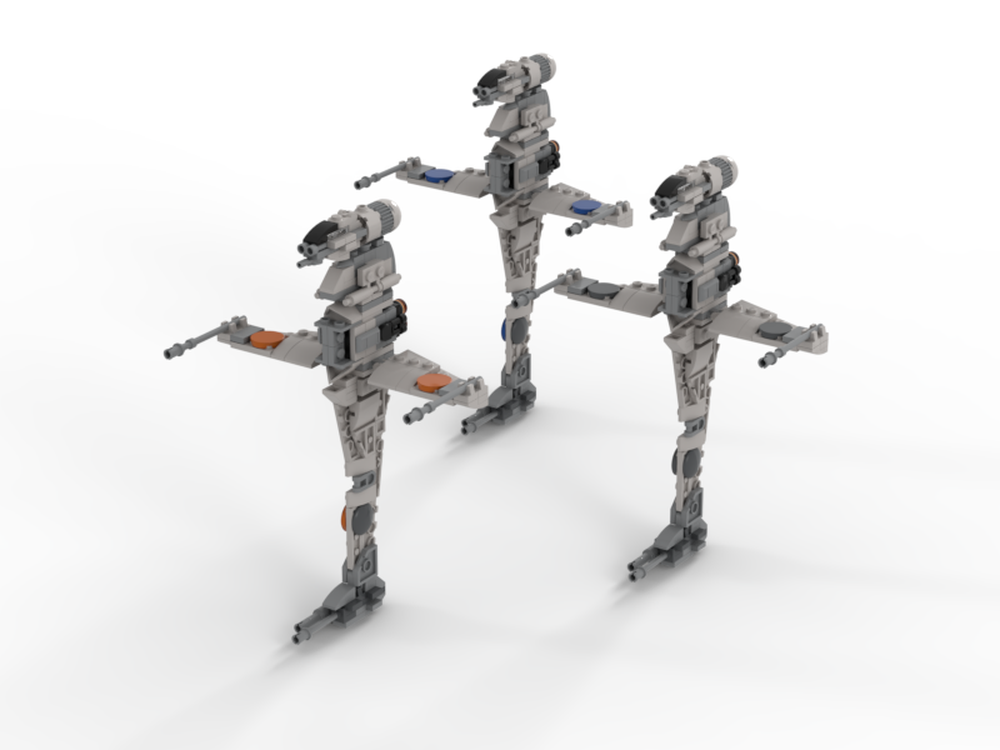 LEGO MOC Mini size A/SF-01 B-wing Star fighter(Ver.4)
