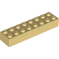 Brick 2 x 8 / Light Yellow