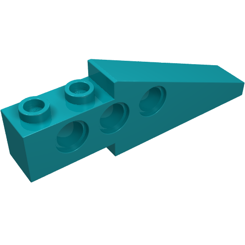 Lego Technic Slope Long 1 x 6 with 3 Pin Holes / Dark Turquoise