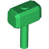 Lego Tool Hammer / Sledgehammer / Green