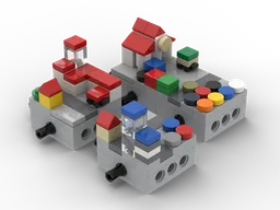 Village Centre - Town Hall, Fire Station, Police Station and Marketplace | Village | Nano Modular World