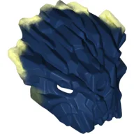 Large Figure Mask of Corruption with Marbled Trans-Neon Green Pattern / Dark Blue