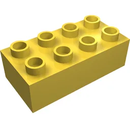 Duplo Brick 2 x 4 / Yellow