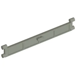 Garage Roller Door Section with Handle / Light Gray