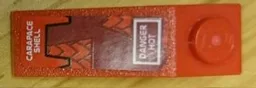 Slope 33 3 x 1 with 'CARAPACE SHELL' and 'DANGER HOT' Pattern (Sticker) - Set 8111