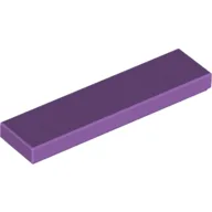 Tile 1 x 4 with Groove / Medium Lavender