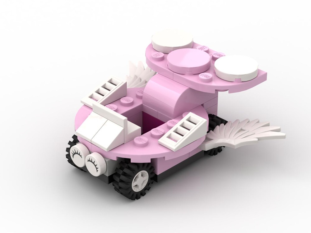 Lego Cute Flying Pink Car