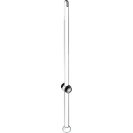 Lego Bar 16L with Open Stud, Towball, and Slit [aka Windsurfer Mast] / White