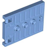 Door 1 x 5 x 3 with 3 Studs and Handle / Medium Blue