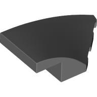 Lego Brick Wedged, Curved 4 x 2 with Stud Notch Right / Dark Bluish Gray