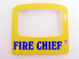 Duplo Door / Window with 'FIRE CHIEF' Print