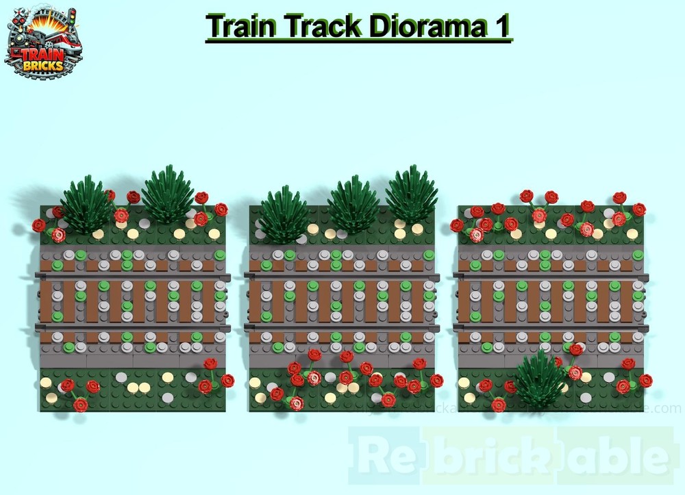 Lego Train Track Diorama 1