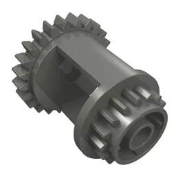 Technic Gear Differential, 24 -16 Tooth with Clutch on Both Sides / Dark Bluish Gray