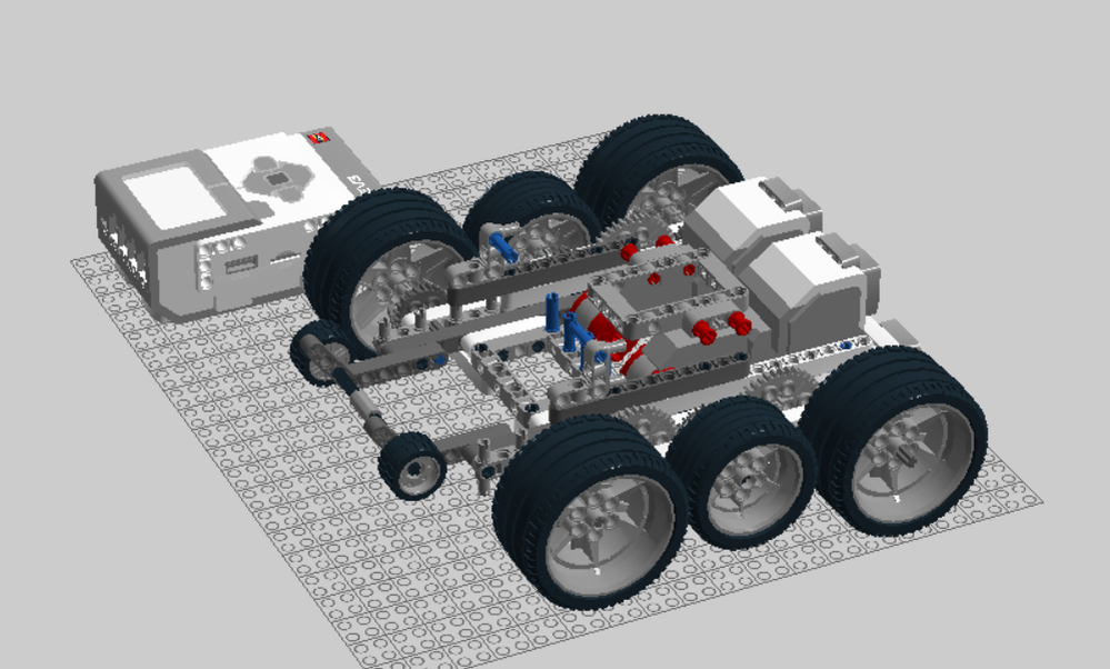 Lego Ev3 All Wheel Car