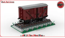 (Dark Red Livery) BR 10 Ton Meat Van (8-W)