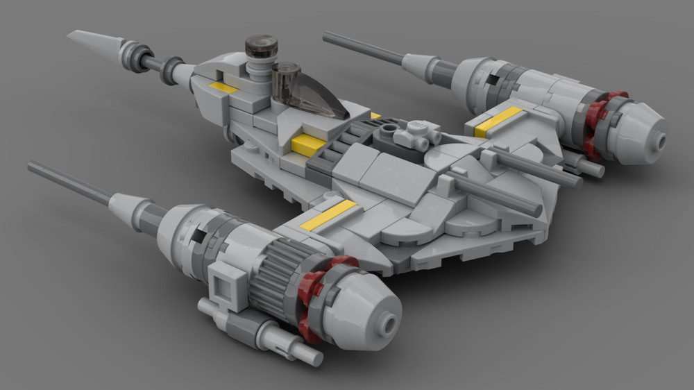 Lego Din Djarin's "Hot Rod" N-1 Starfighter [Micro Scale]