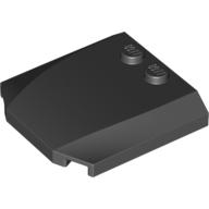 Lego Brick Wedged, Curved Triple 4 x 4 x 2/3 with 2 Studs / Black