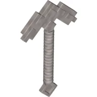 Tool Pickaxe Blocky, Double / Flat Silver