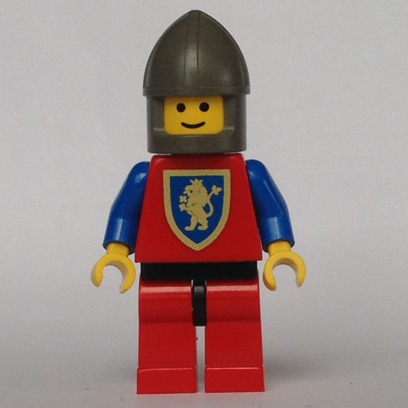 Lego Knight (Crusader Lion) - Red Legs, Chin-Guard