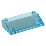 Brick Sloped 33° 3 x 6 No Inner Walls / Trans-Light Blue