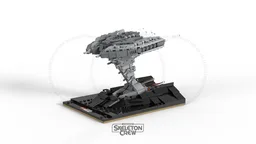 Skeleton Crew Micro Diorama : Sinking Pirate ship