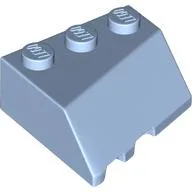 Brick Wedged, Sloped 45° 3 x 3 Right / Bright Light Blue