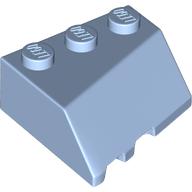 Lego Brick Wedged, Sloped 45° 3 x 3 Right / Bright Light Blue