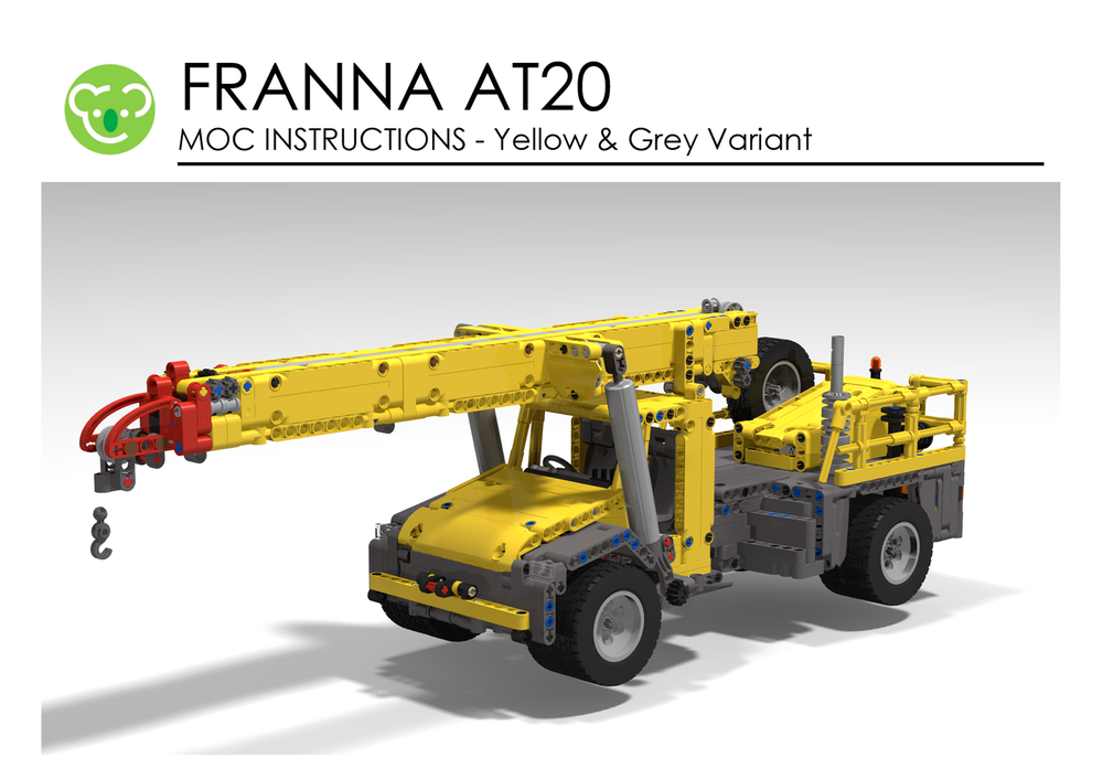 Lego Franna AT20 - Yellow & Grey