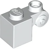Brick Special 1 x 1 with Scroll with Open Stud / White