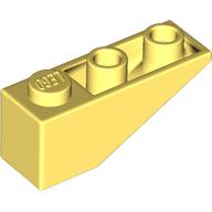 Lego Brick Sloped Inverted 33° 3 x 1 with Internal Stopper and No Front Stud Connection / Bright Light Yellow