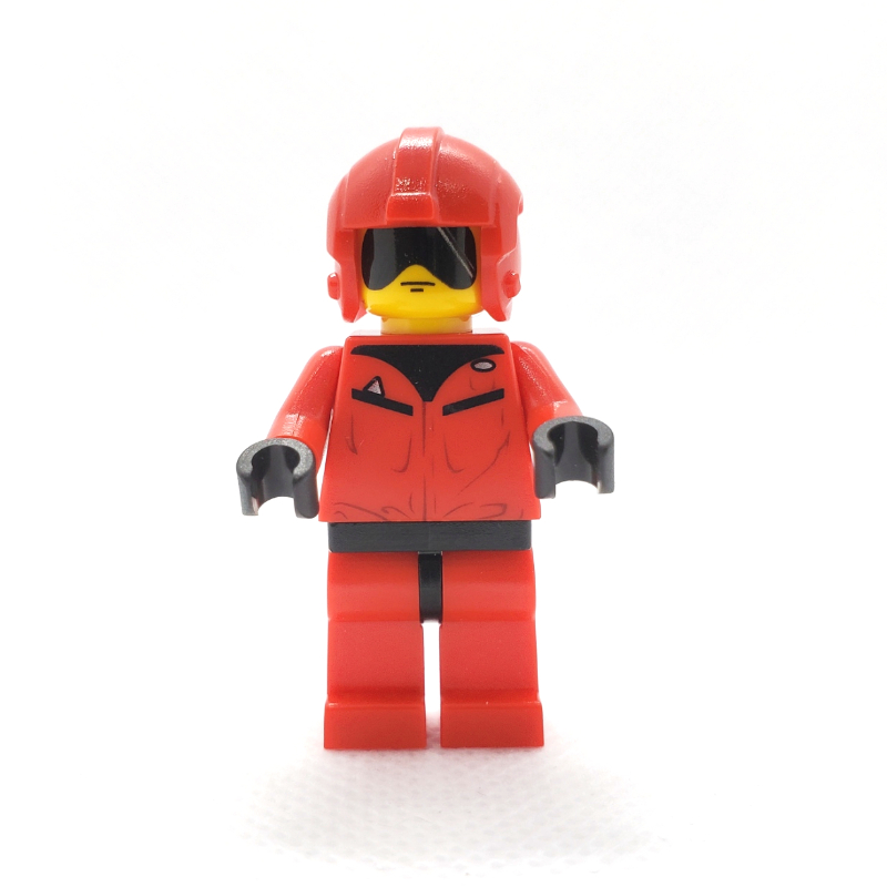 Lego T-16 Skyhopper Pilot, Red Outfit, Yellow Skin