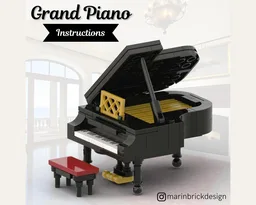 Grand Piano - Lego Moc