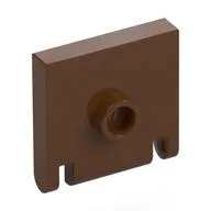 Lid for Box 2 x 2, Hinged / Reddish Brown