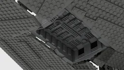 Hangar Bay for 10030 in light bluish gray