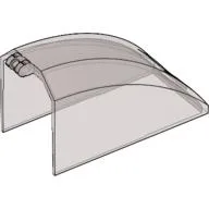 Windscreen 8 x 4 x 5 Canopy with 2 Fingers with Headlights and Res-Q Print / Trans-Brown