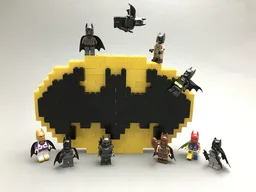 Classic Batman Logo Brickbuild