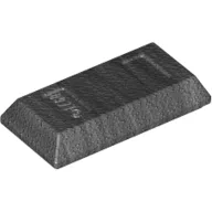 Tile Special 1 x 2 with Sloped Walls AKA Money / Gold Bar [Ingot] / Pearl Titanium