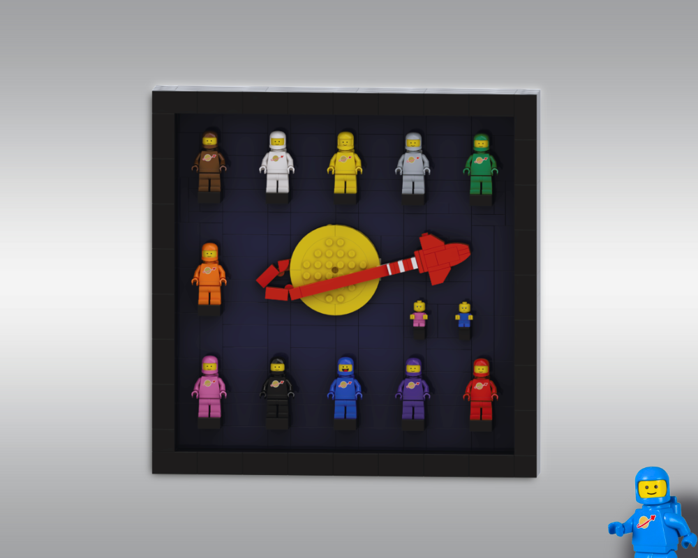 Lego Classic Space - Minifigures Display Frame (for IKEA Sannahed)