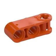 Technic Axle and Pin Connector Perpendicular 3L with 2 Pin Holes / Reddish Orange