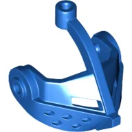 Headwear Accessory Visor Grille with Top Pin Hole (Castle) / Blue