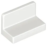 Panel 1 x 2 x 1 [Rounded Corners] / White