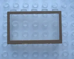 Modulex Window 1 x 5 x 3 with Brown Border Print