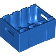 Lego Box / Crate with Handholds 3 x 4 x 1 2/3 / Blue