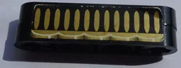 Stickered Assembly 4 x 1 with Black and Gold Grille Pattern (Sticker) - Set 8007