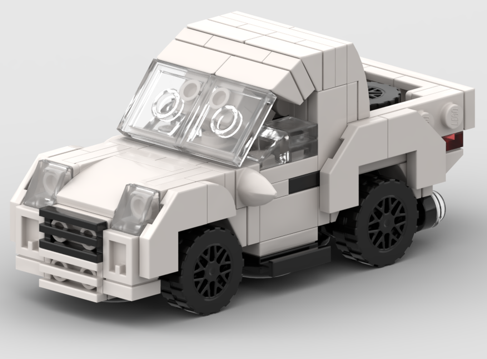 Lego White Pick-Up