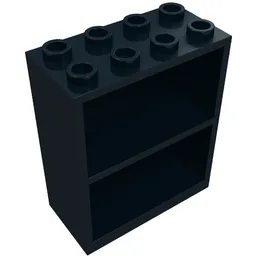 Homemaker Bookcase/Cupboard 2 x 4 x 4 / Black