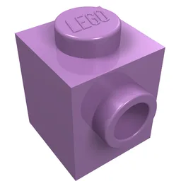 Brick Special 1 x 1 with Stud on 1 Side / Medium Lavender