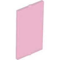 Glass for Window 1 x 2 x 3 Flat Front / Trans-Dark Pink