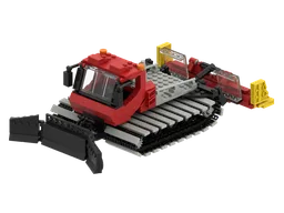 Red Snow Groomer