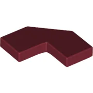 Tile Special 2 x 2 Corner with Cut Corner - Facet / Dark Red